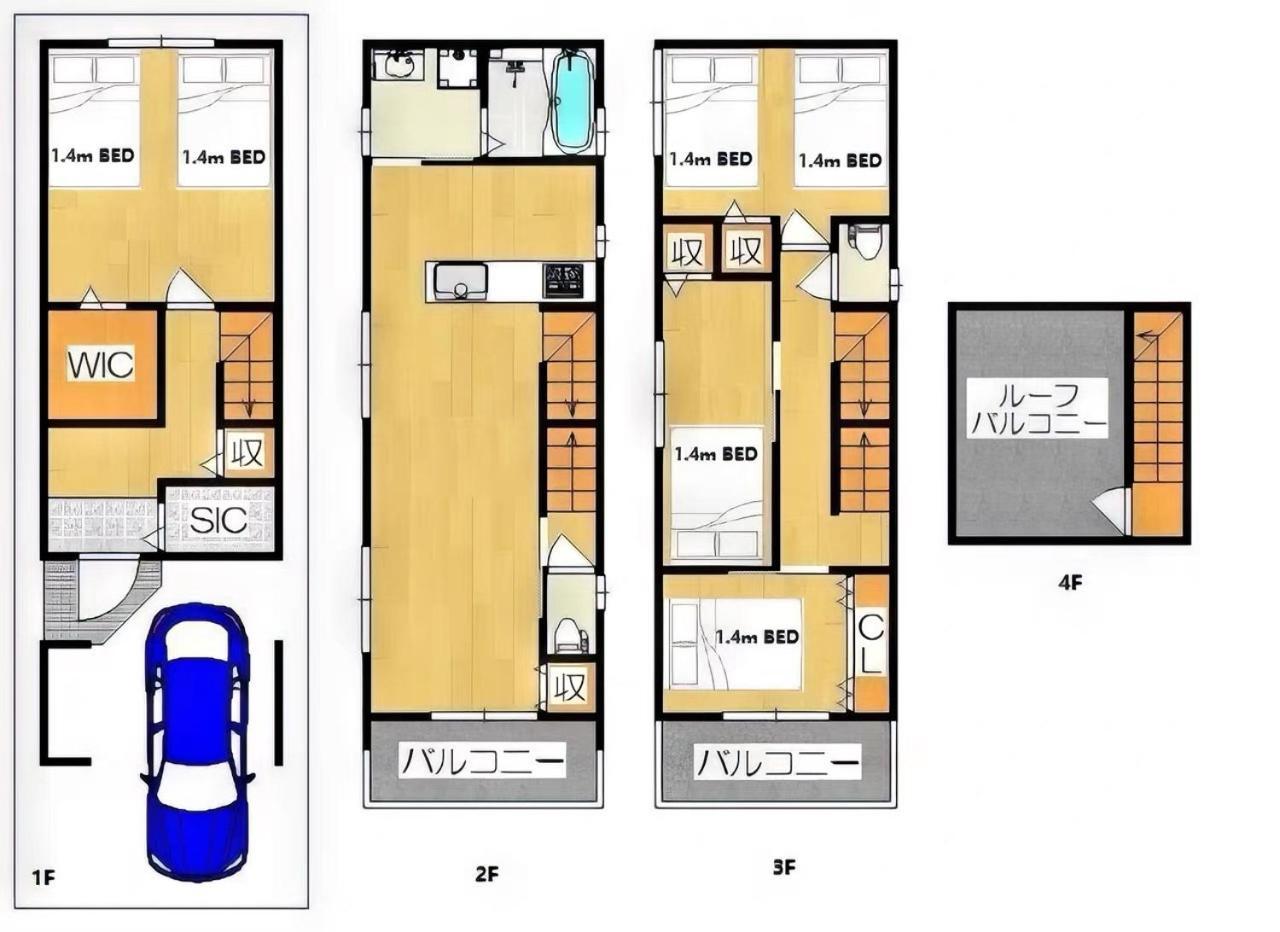 Вілла Westhouse A 天下茶屋店 Осака Екстер'єр фото